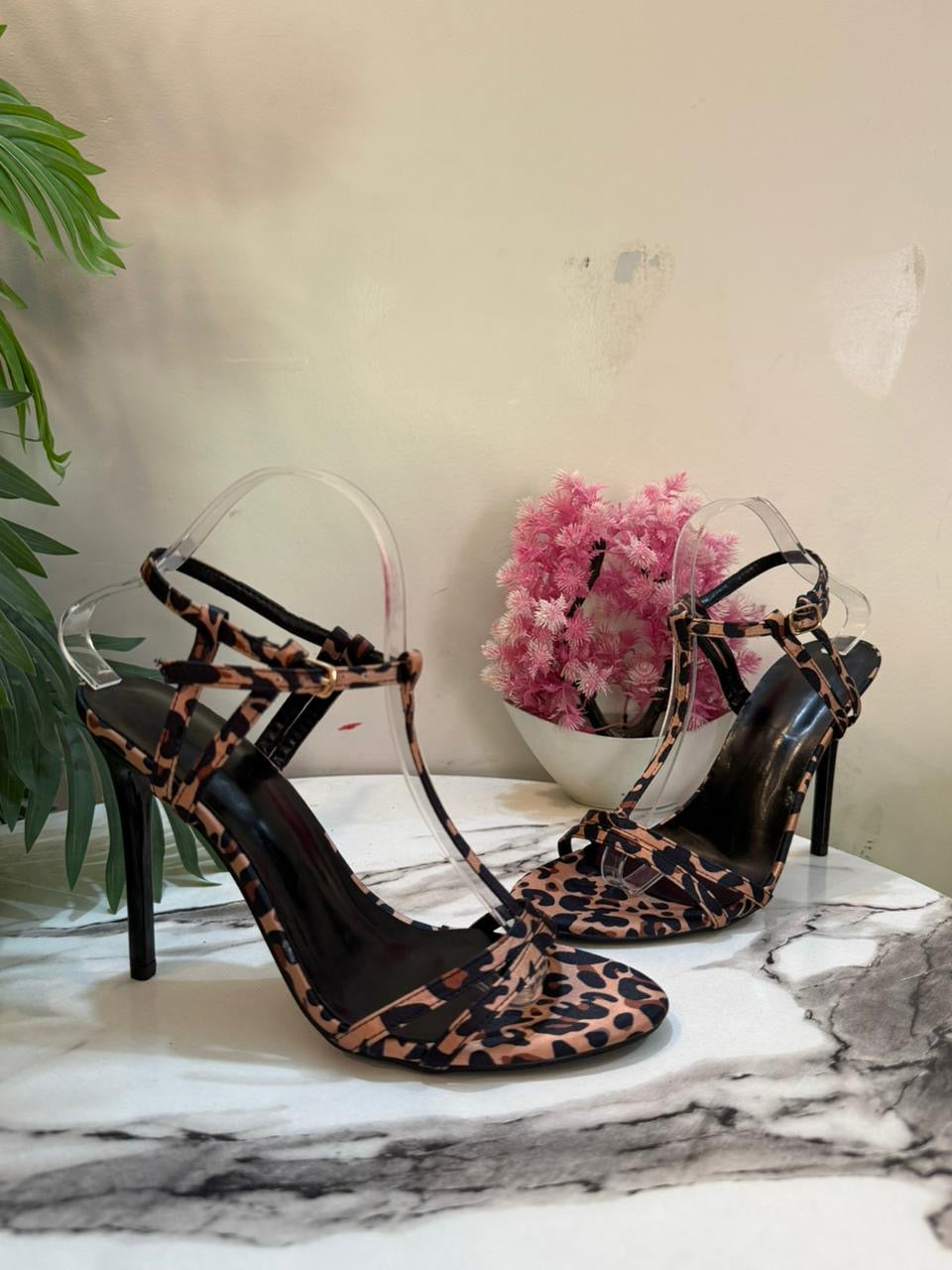 Cheetah print pencil heel
