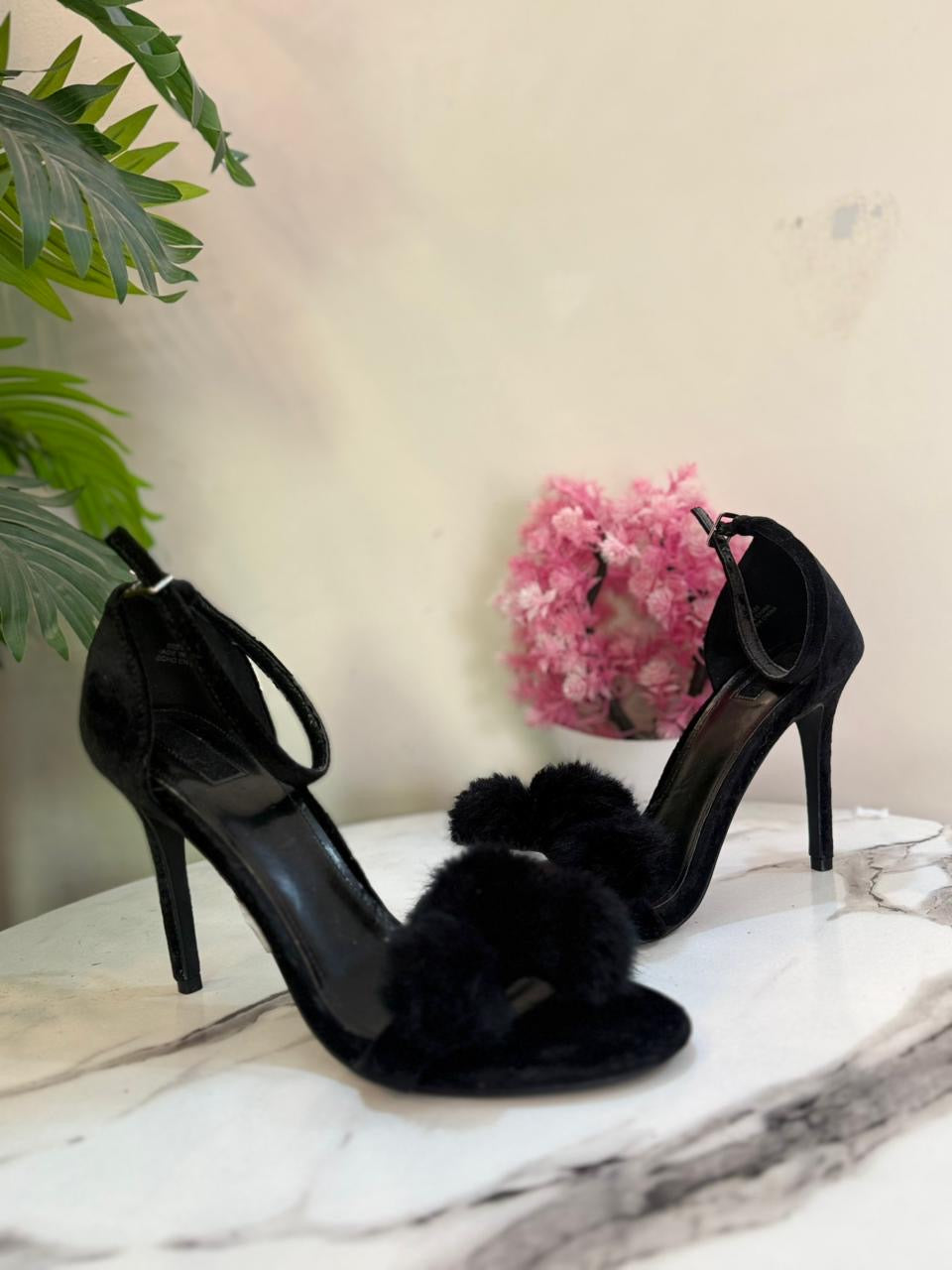 Black pencil heel