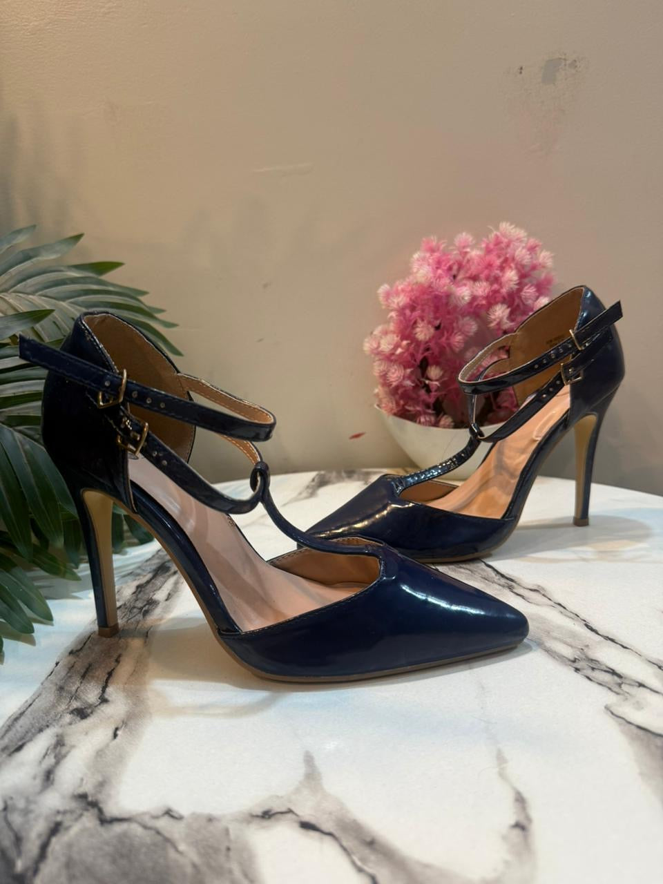 Blue coat shoes