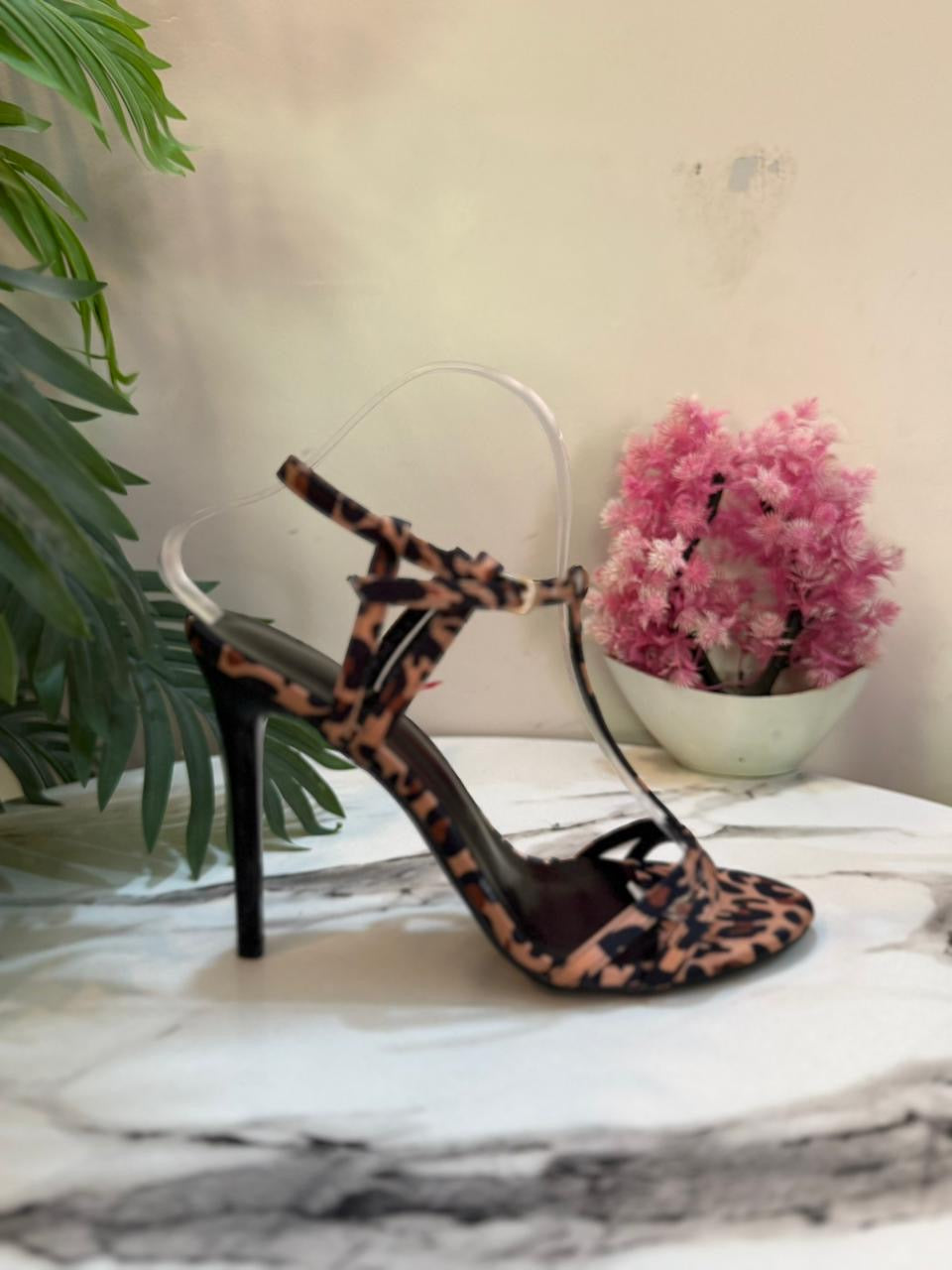 Cheetah print pencil heel