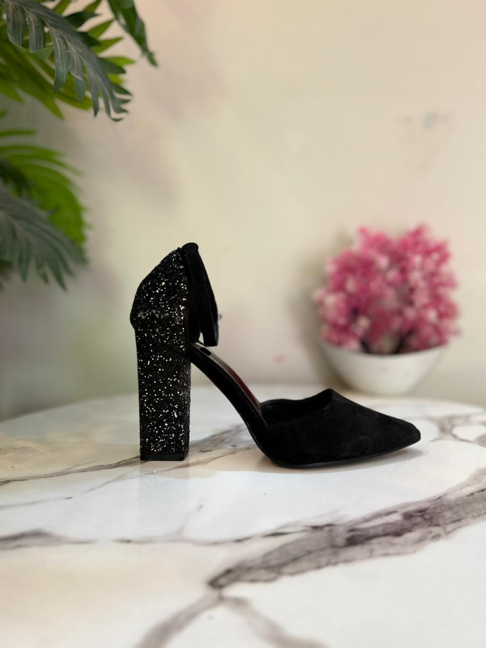 Black coat shoes