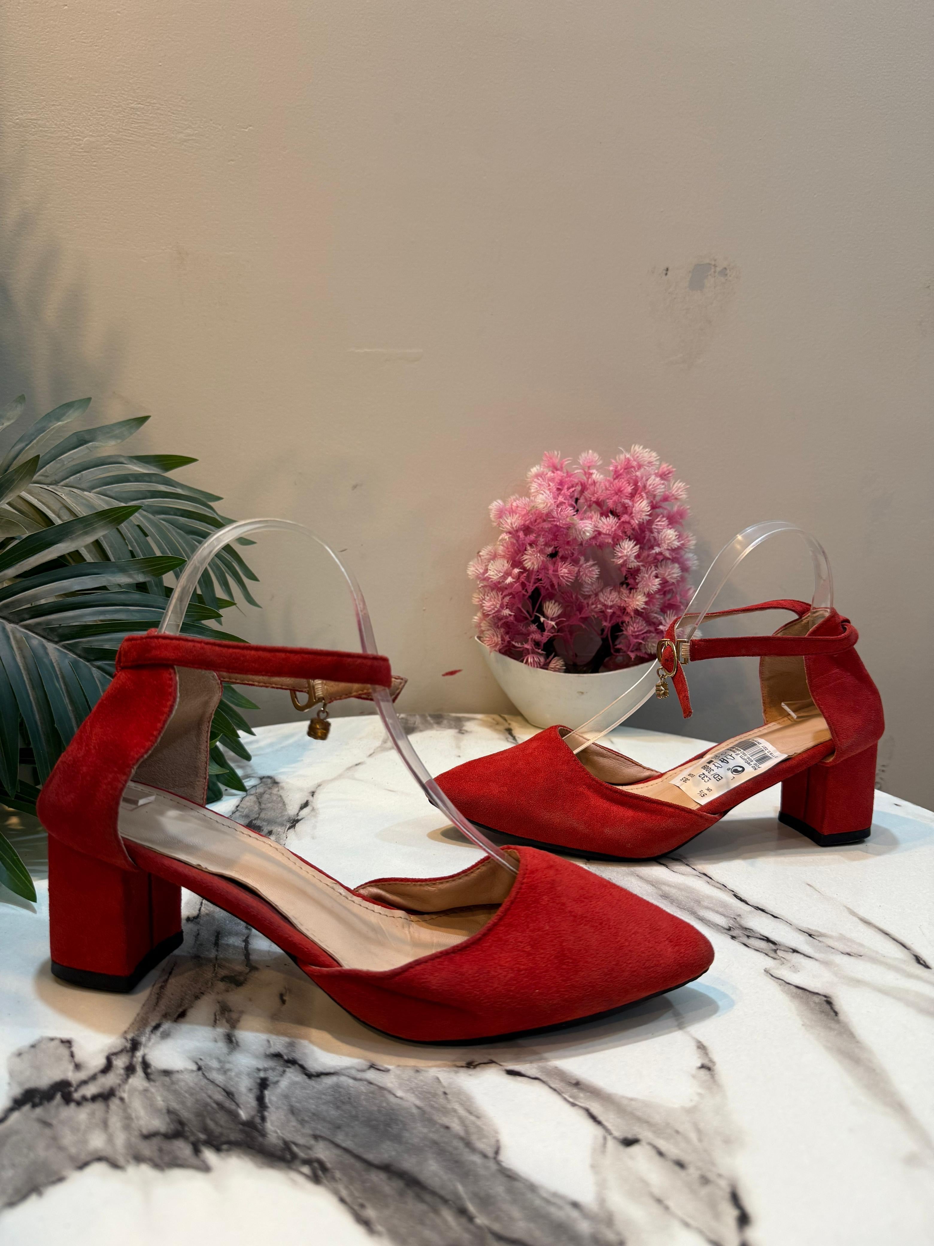 Red coat shoes