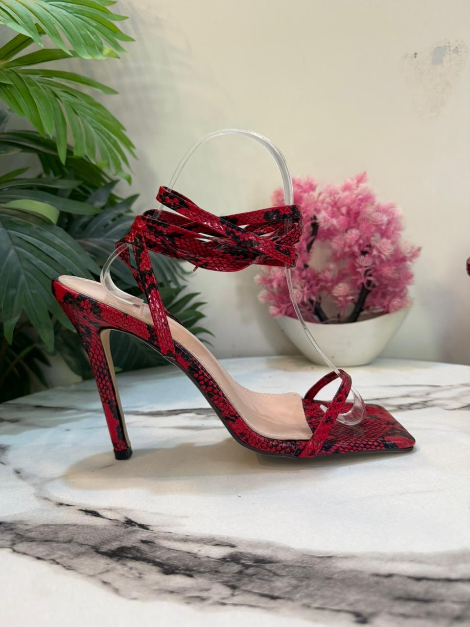 Red&black pencil heel