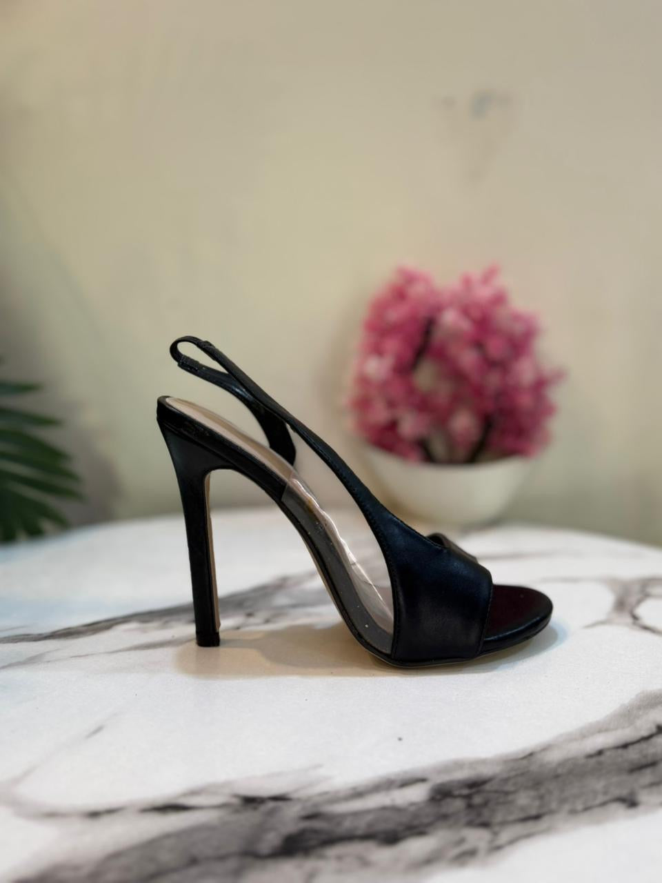 Black pencil heel