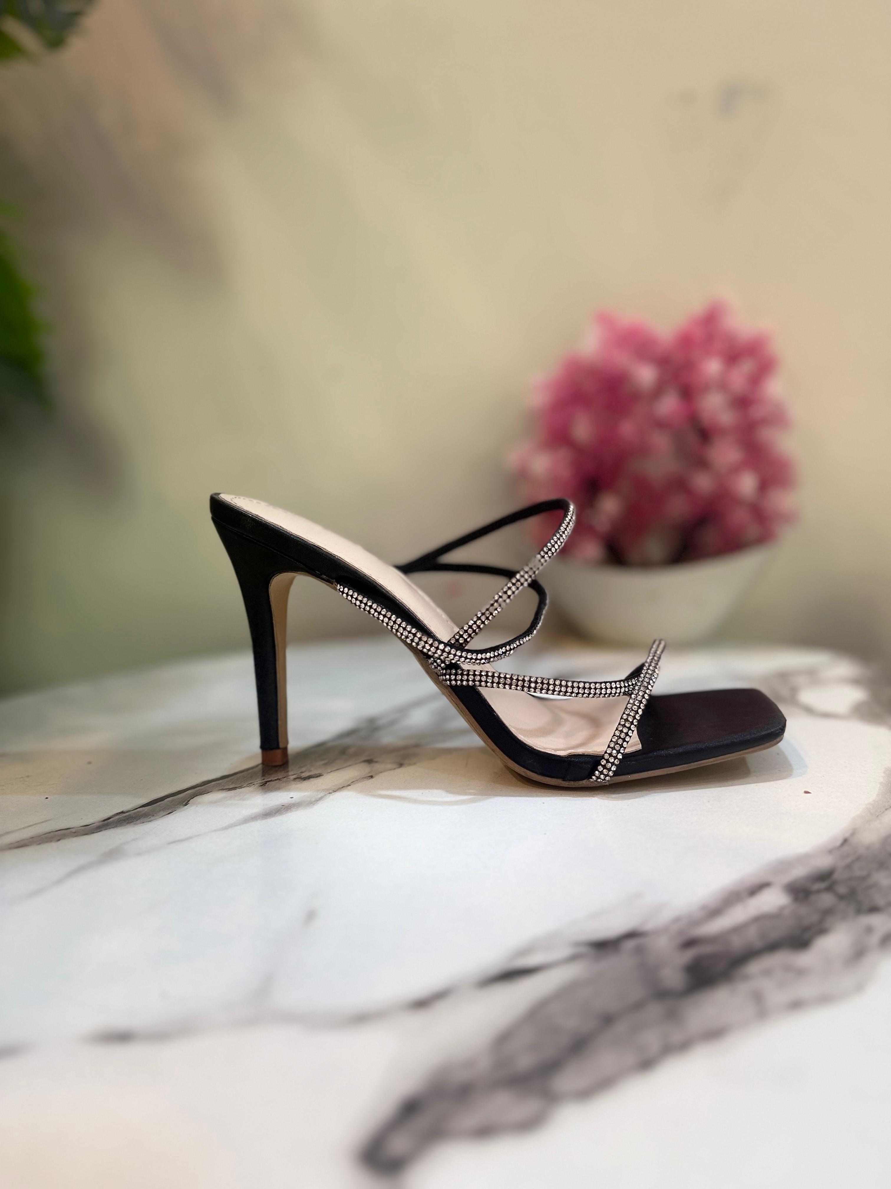 Black pencil heel