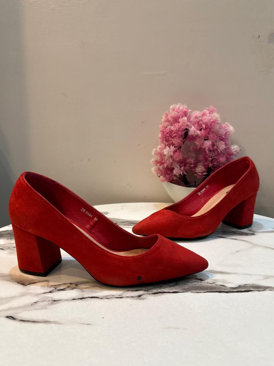 Red coat shoes Buonarotti