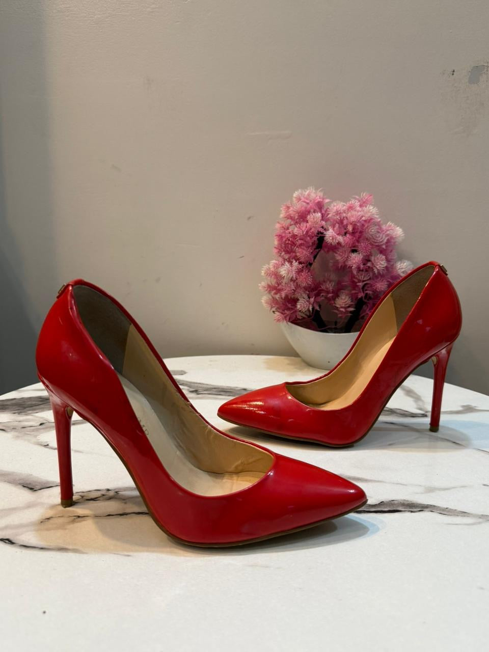 Red coat shoes Ivanka trump