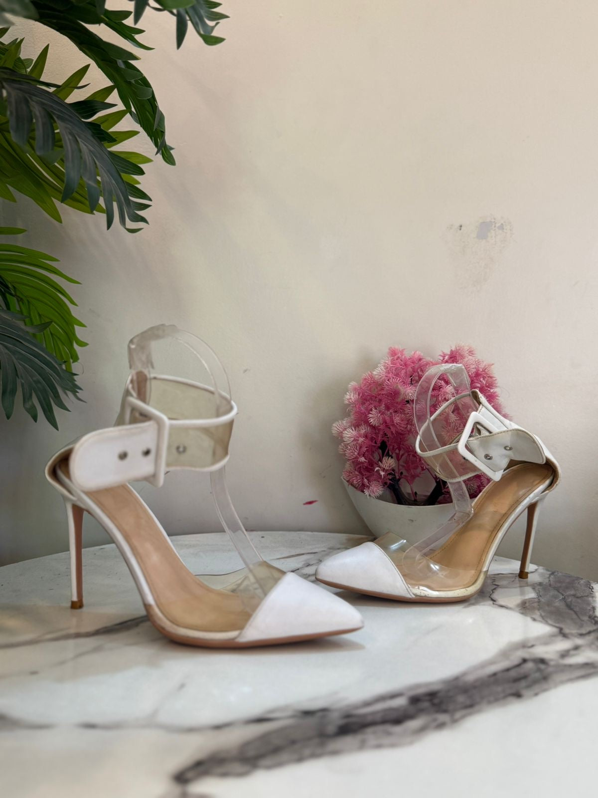 White coat shoes