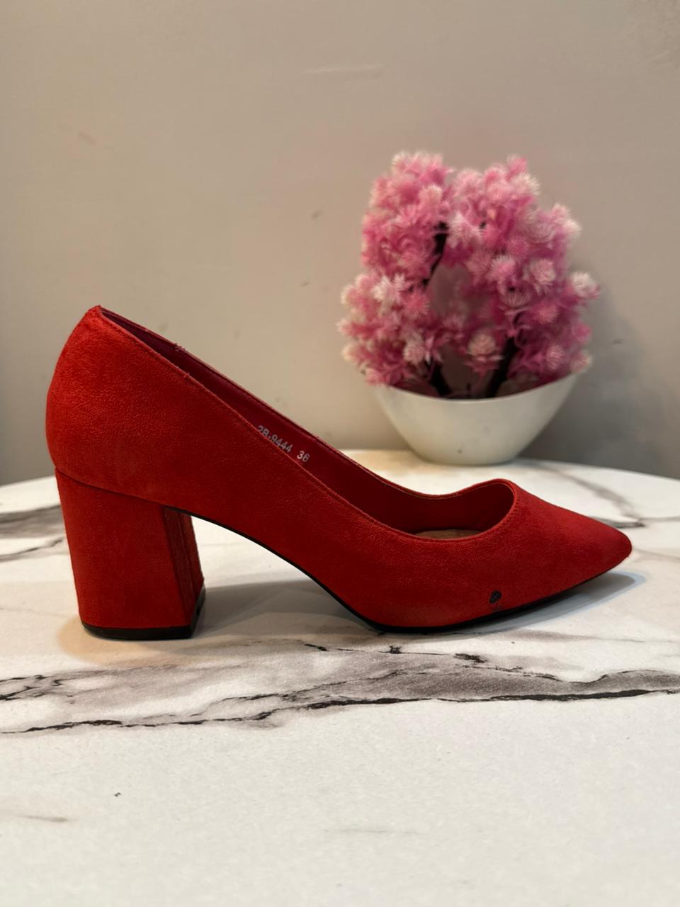 Red coat shoes Buonarotti