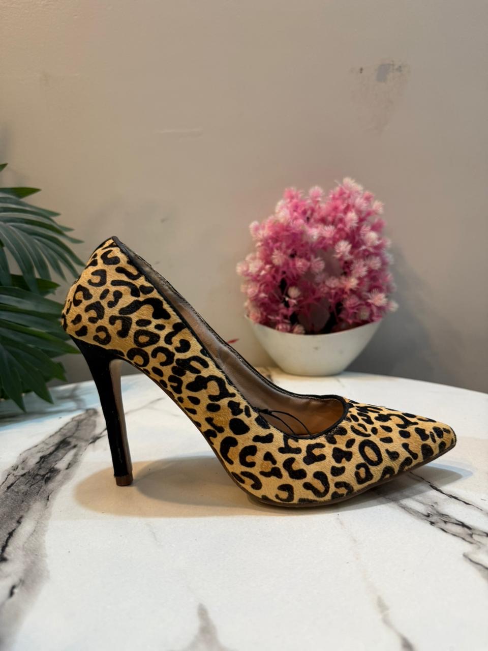 Chettah print coat shoes