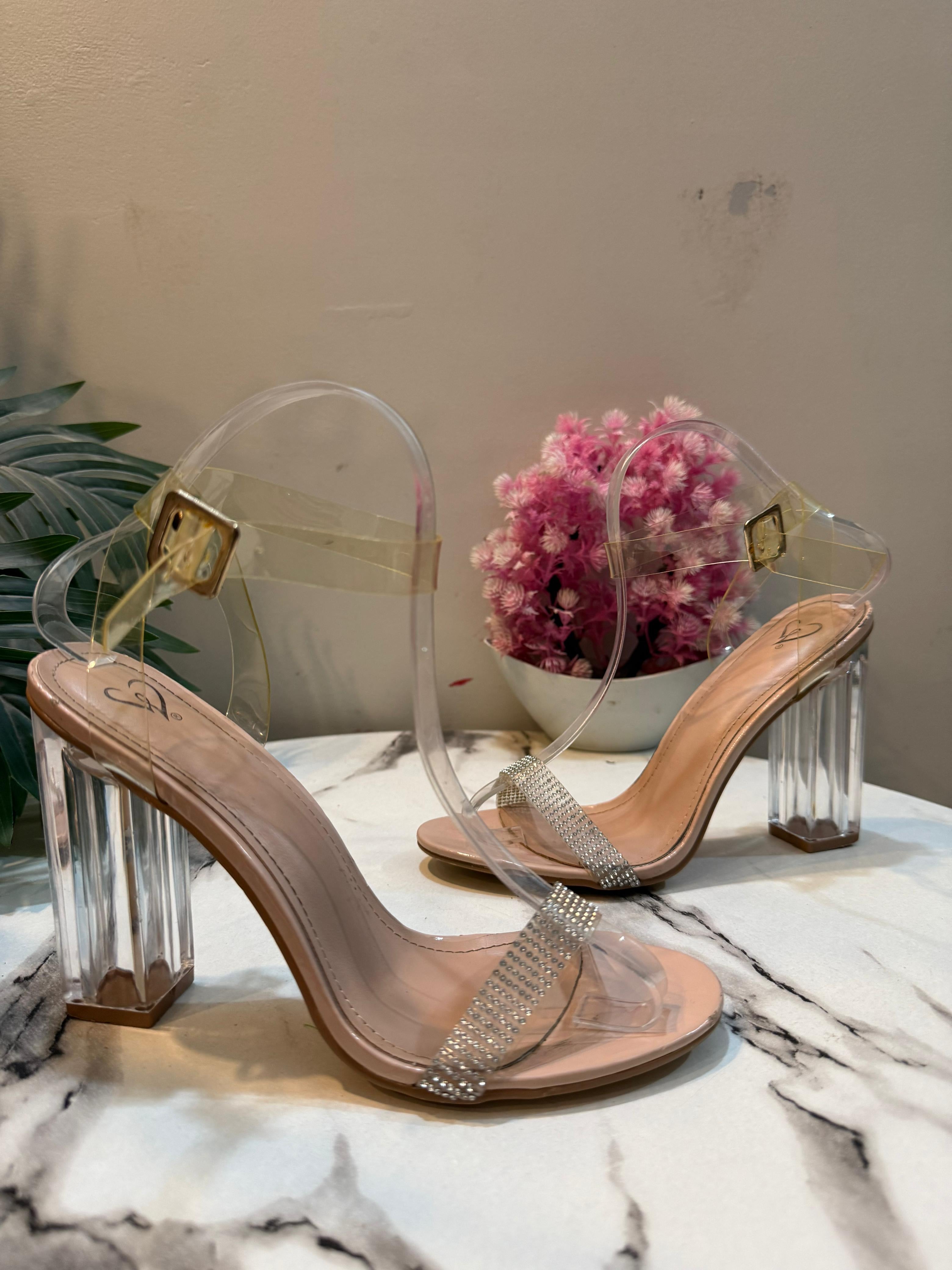 Skin transparent heel