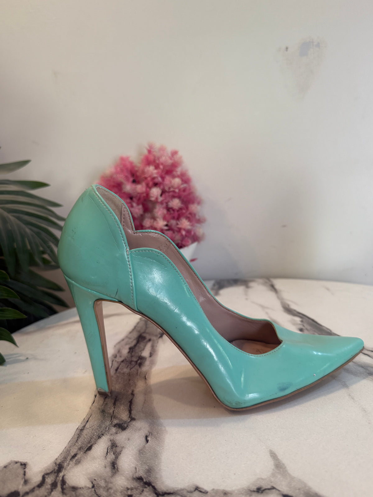 Blue court shoes