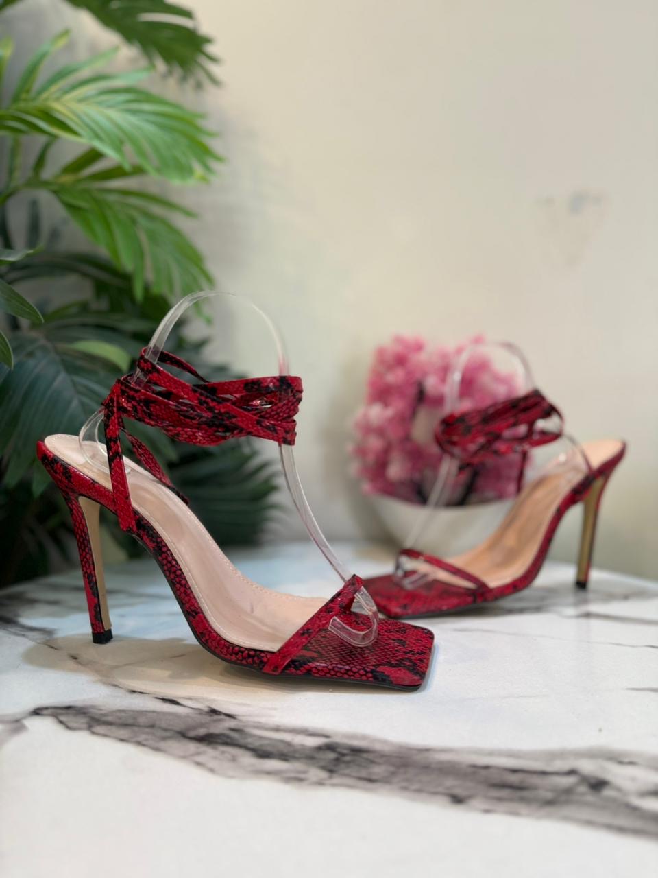 Red&black pencil heel