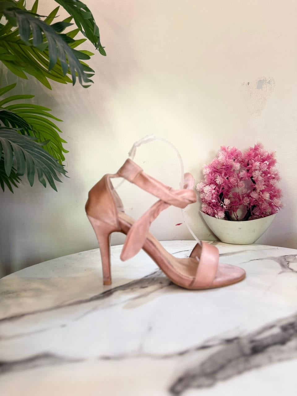 Light pink pencil heel
