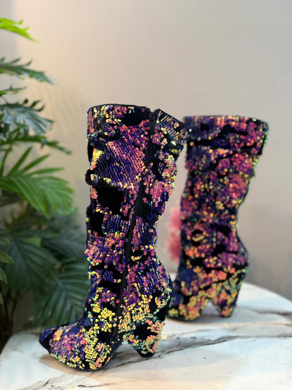 Long zipper ankle boot (Bamboo)