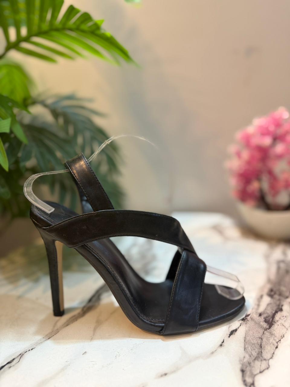 Black pencil heel