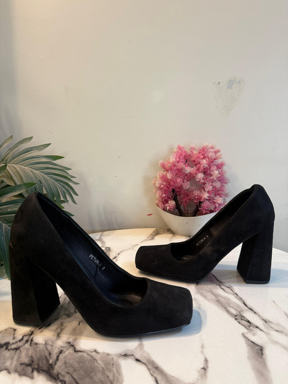 Black coat shoes