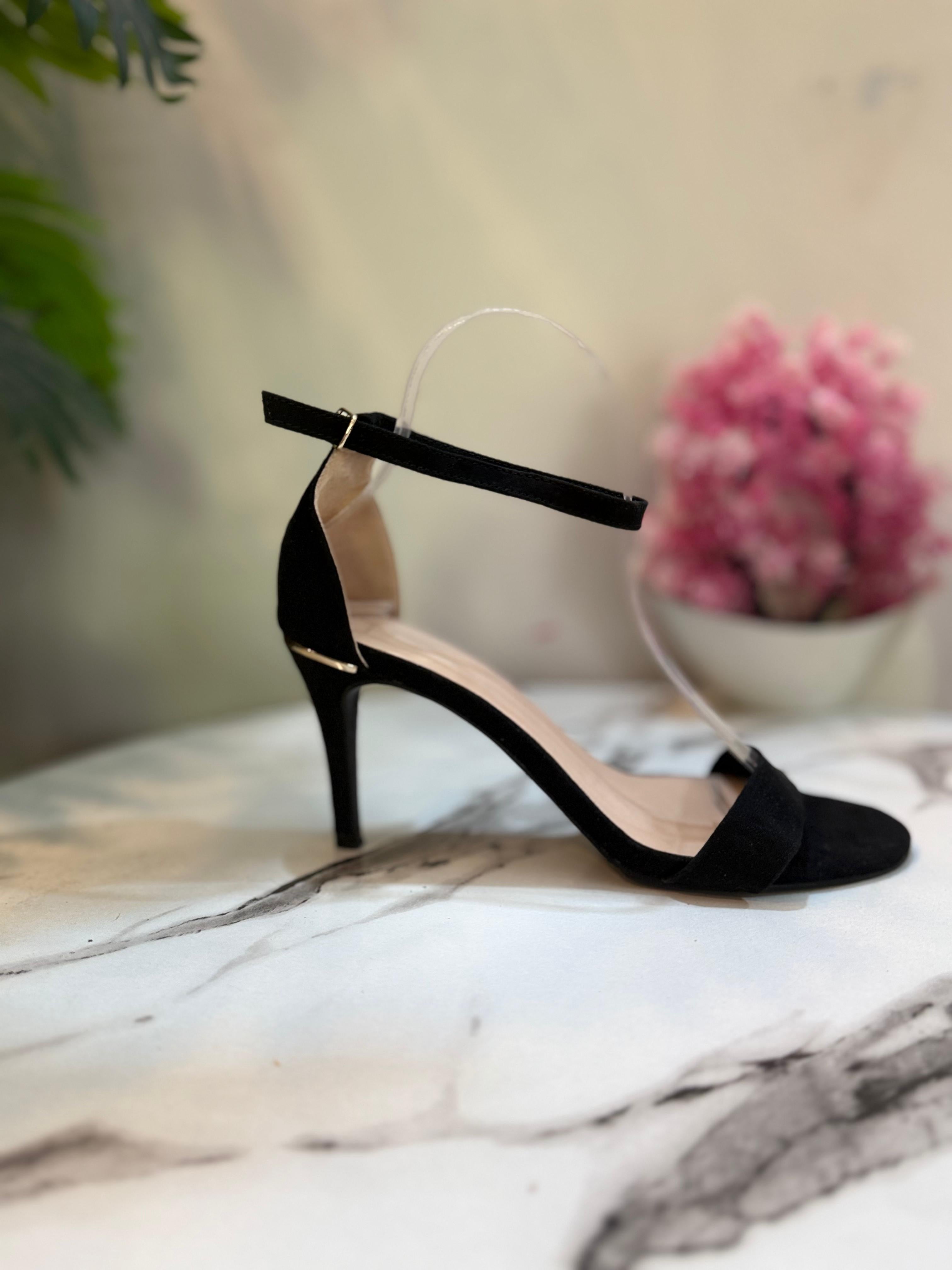 Black pencil heel