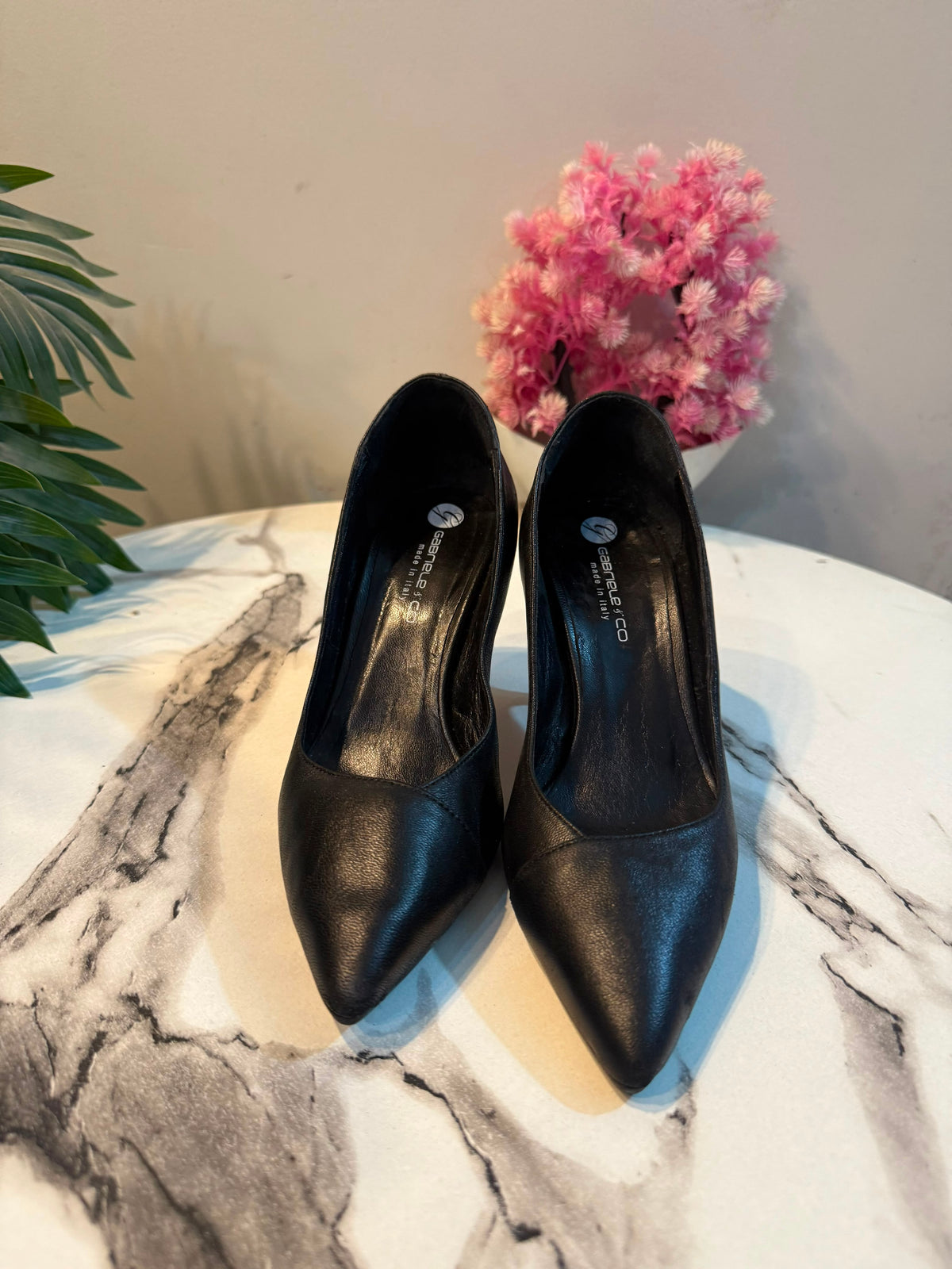 Black coat shoes