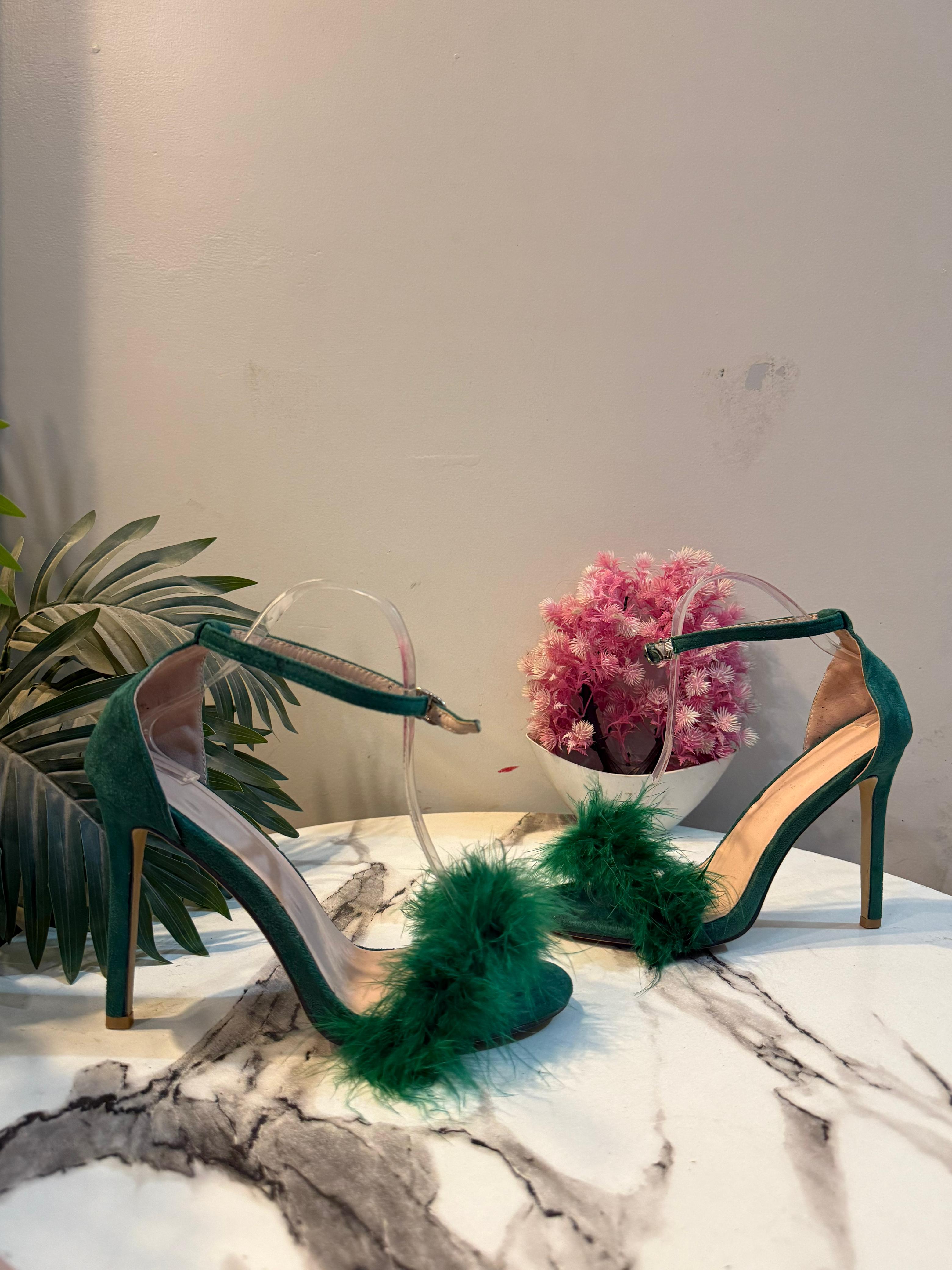 Green pencil heel