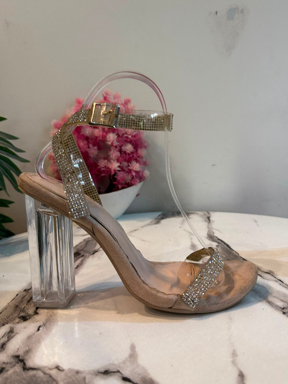 Skin transparent heel