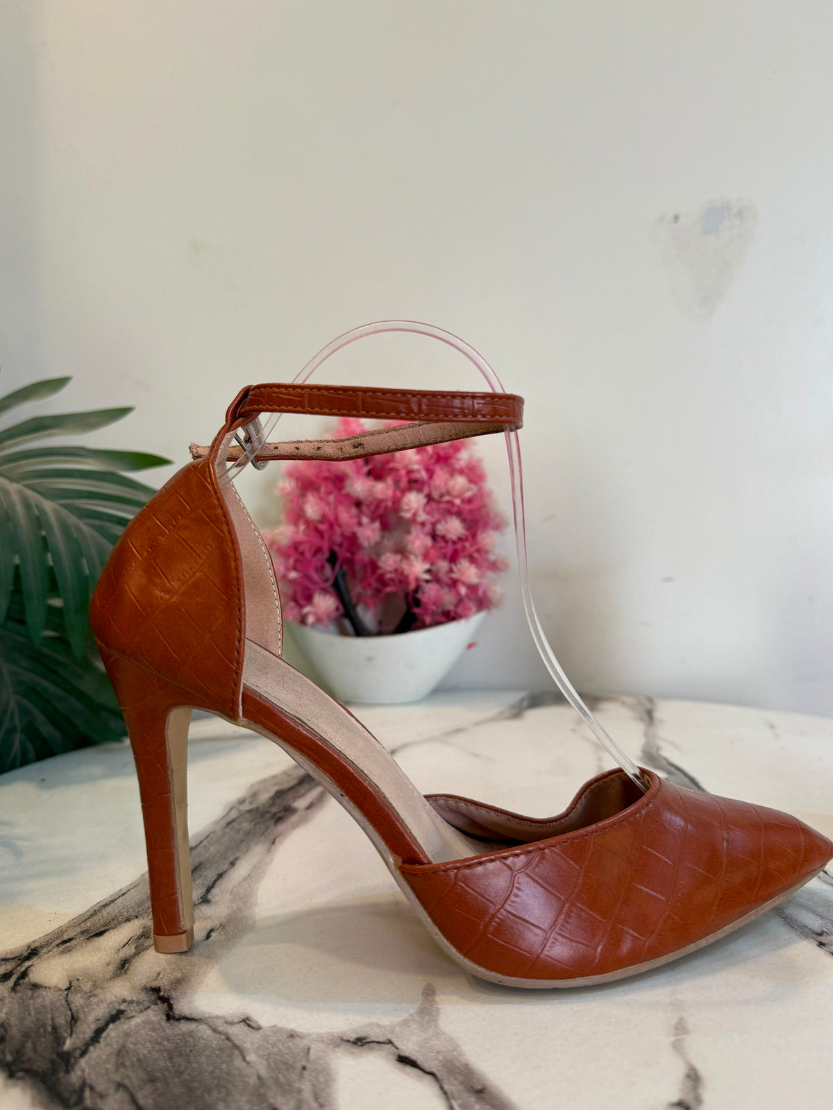 Brown coat shoes