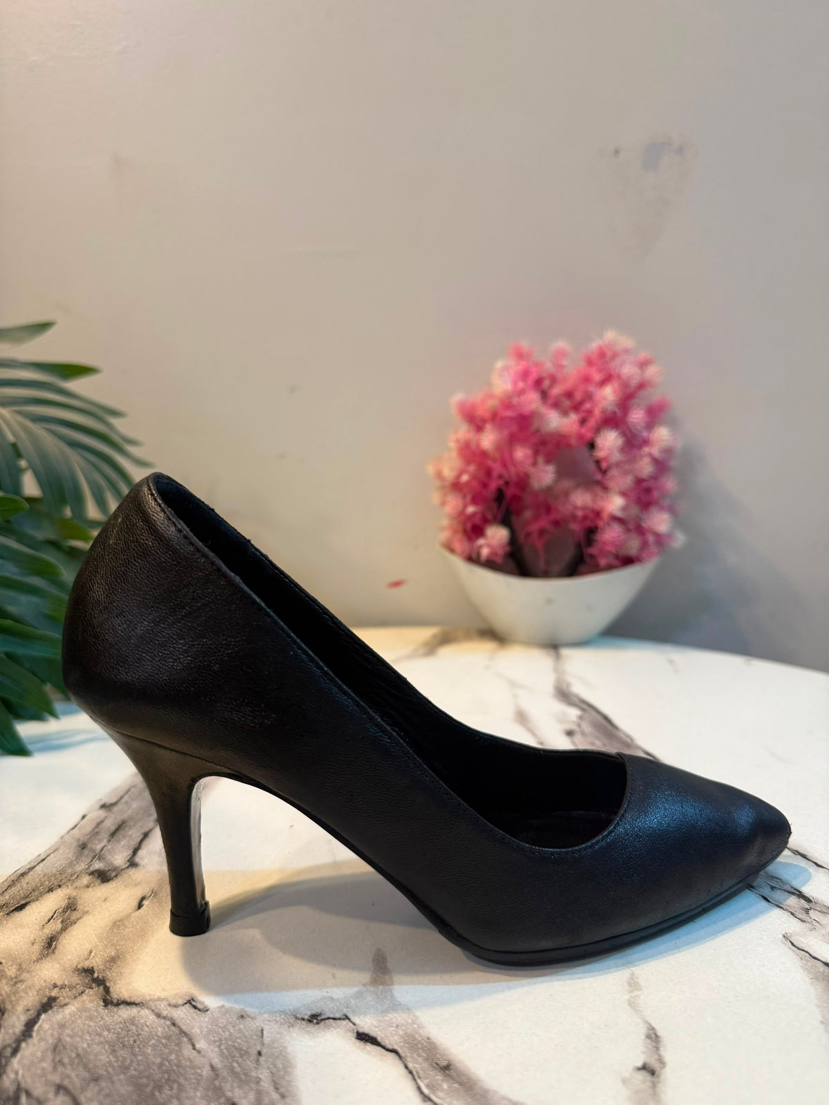 Black coat shoes