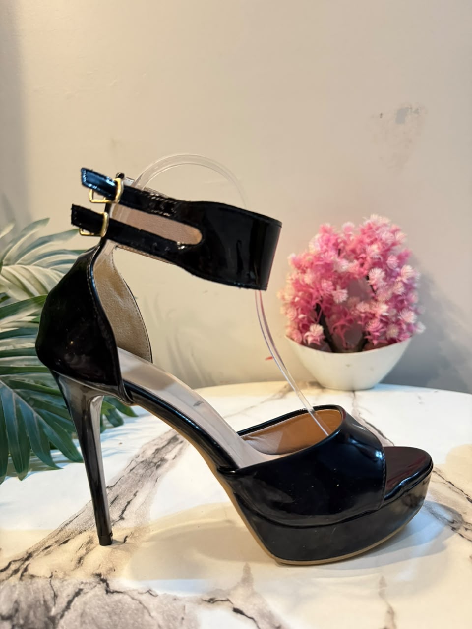Black pencil heel