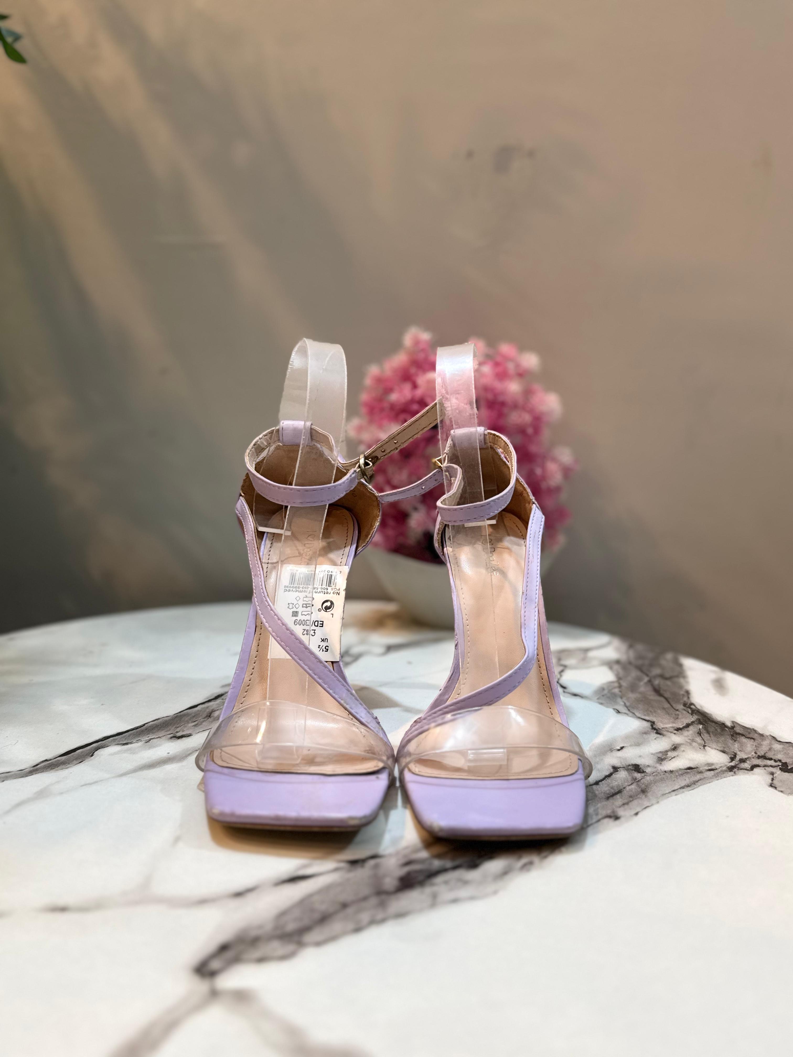 Lavender pencil heel