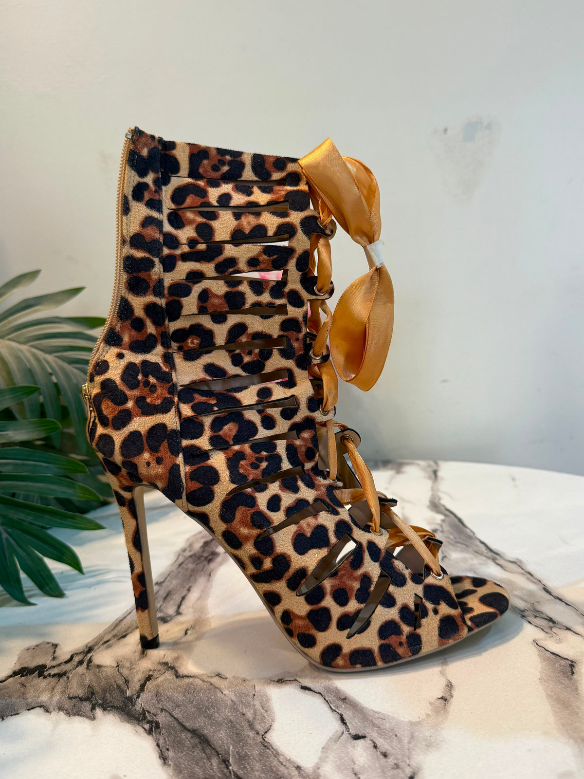 Cheetah print long heel