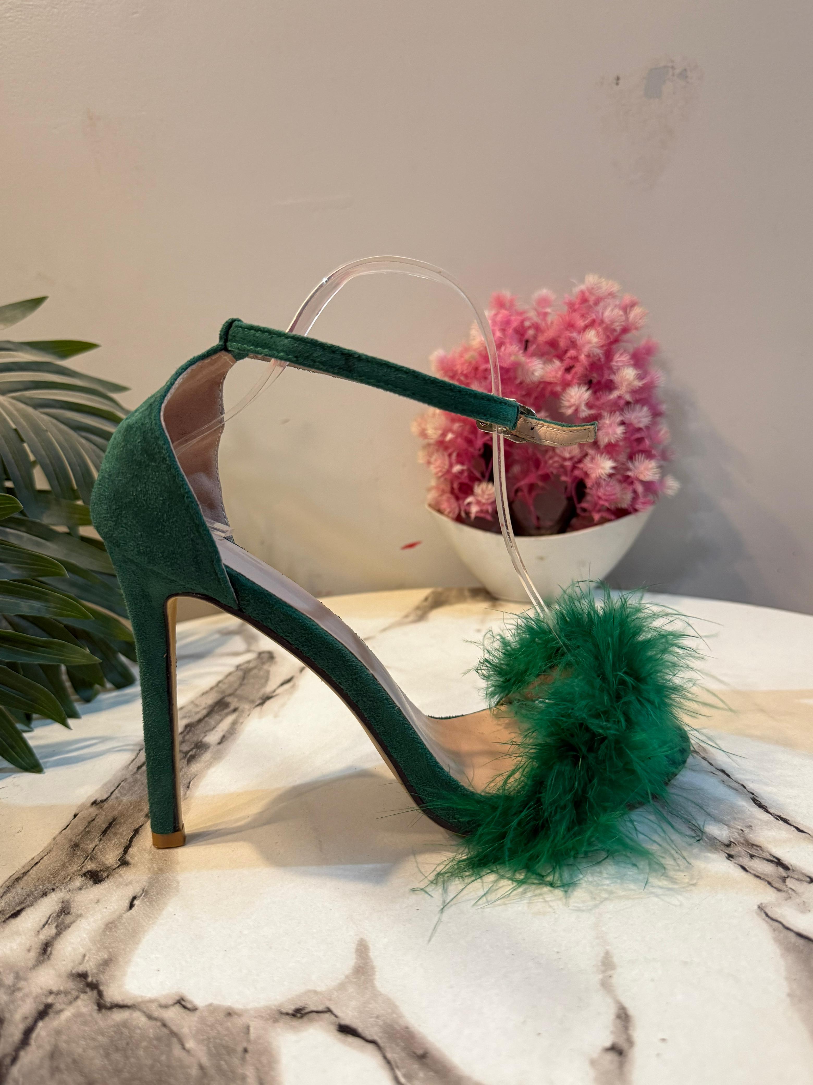 Green pencil heel