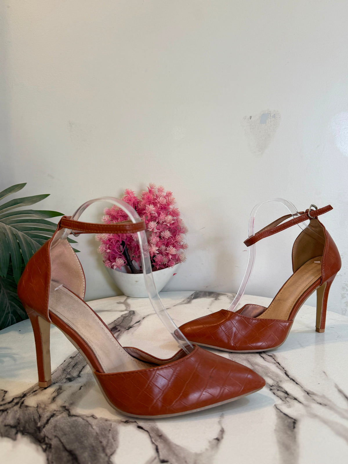 Brown coat shoes