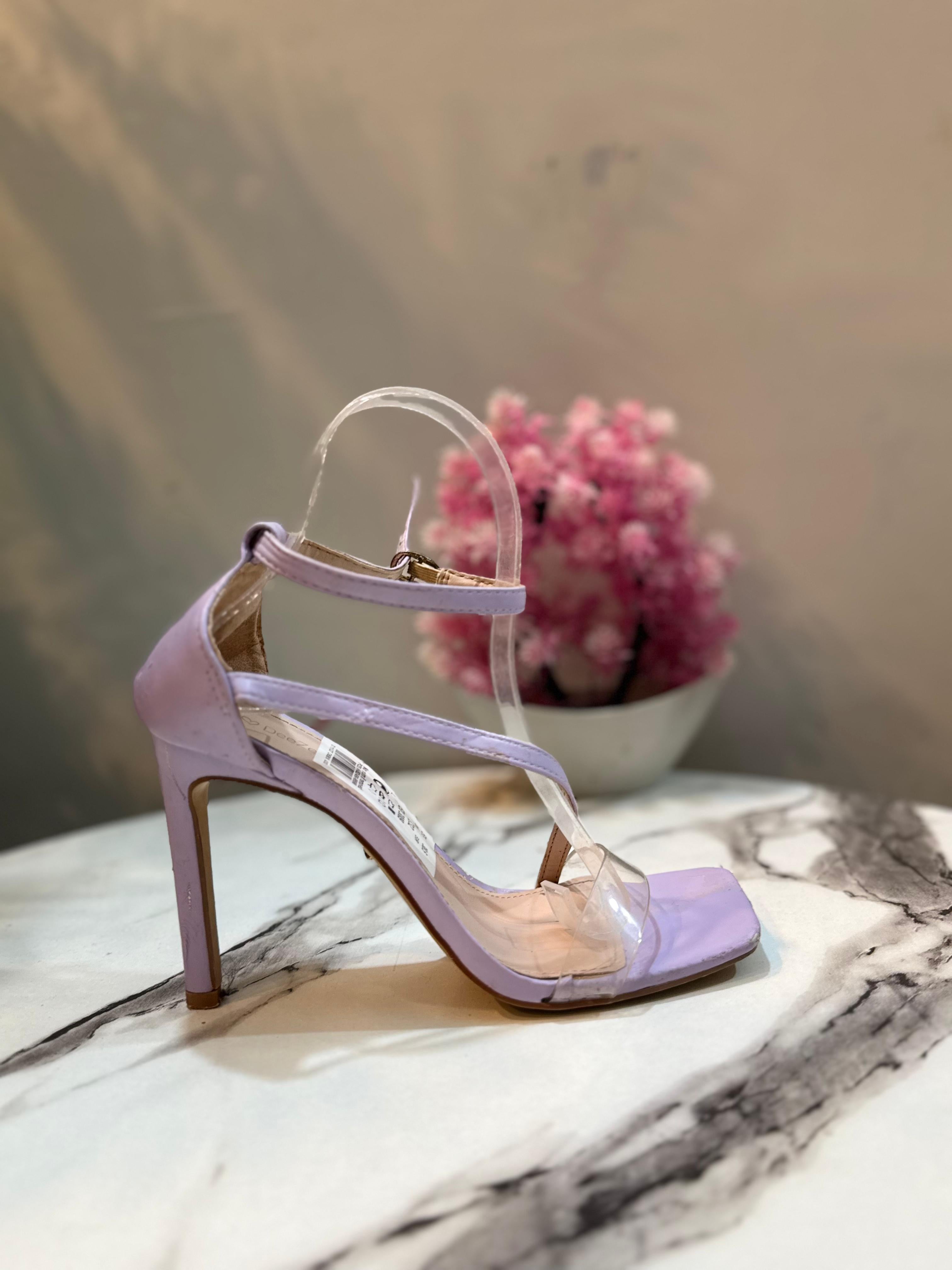 Lavender pencil heel