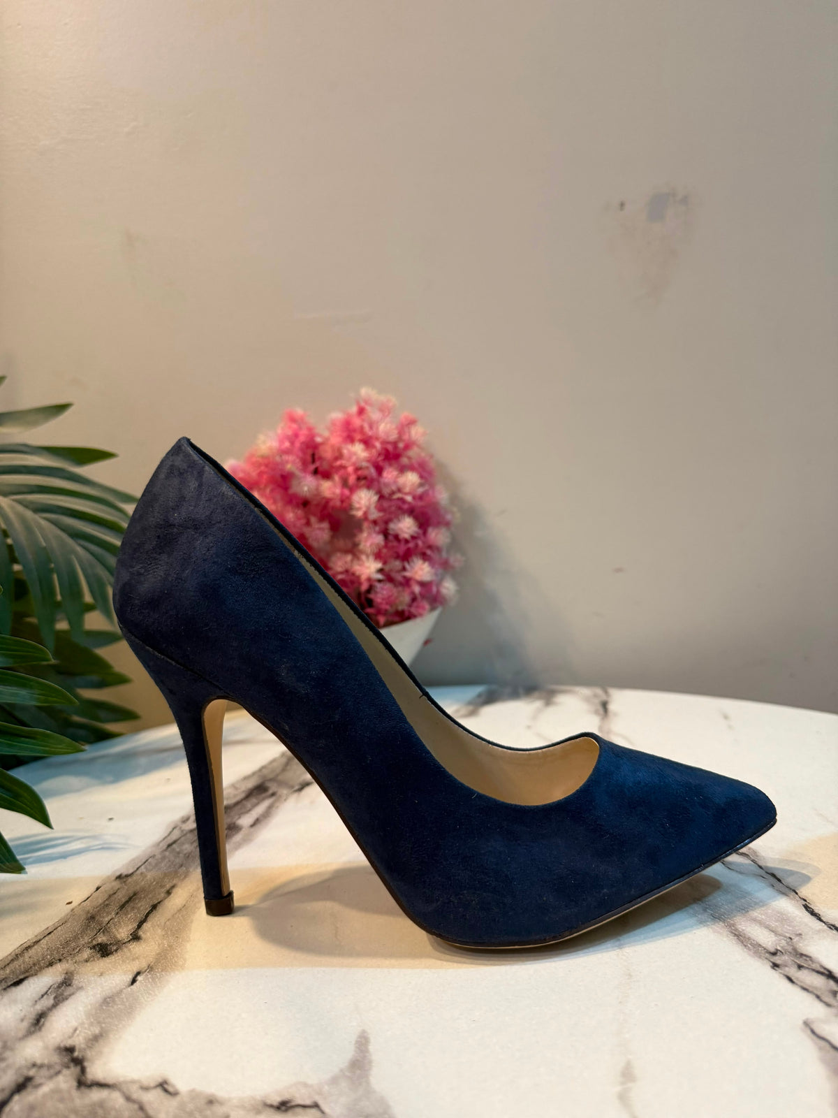 Blue coat shoes