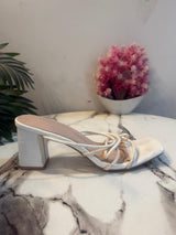 White block heel