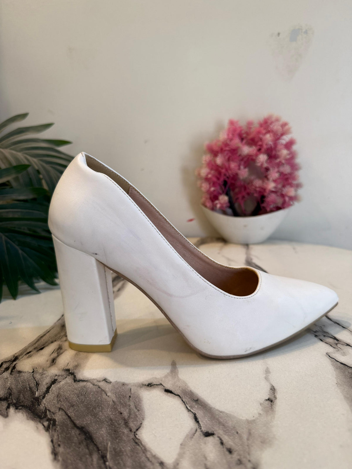 White coat shoes