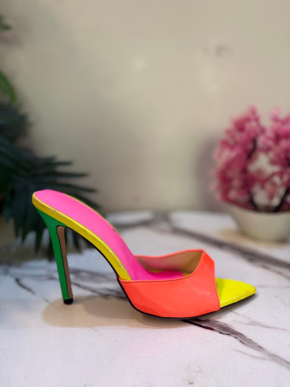Multi shade heel