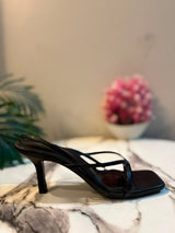 Black kitten heel